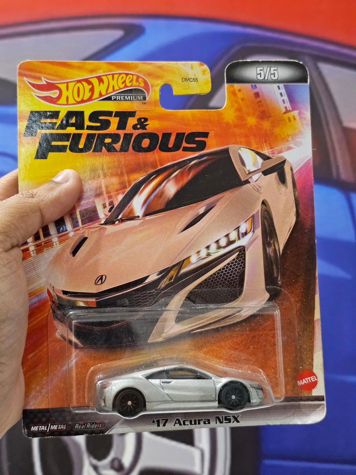 Hotwheels Premium '17 Acura NSX (Fast & Furious)