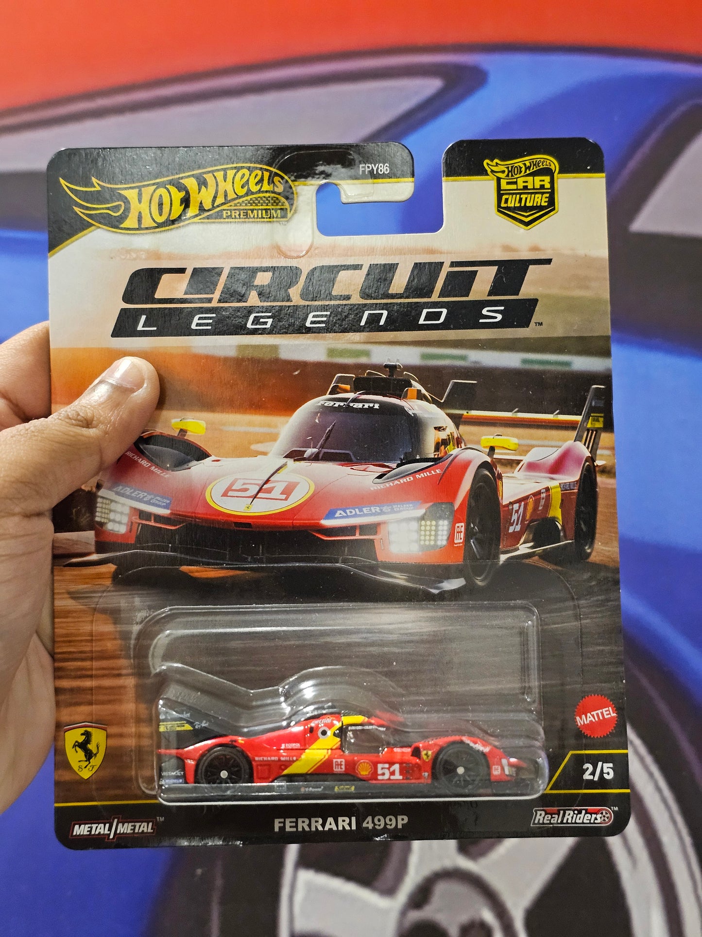 Hotwheels Premium Ferrari 499P (Circuit Legends)