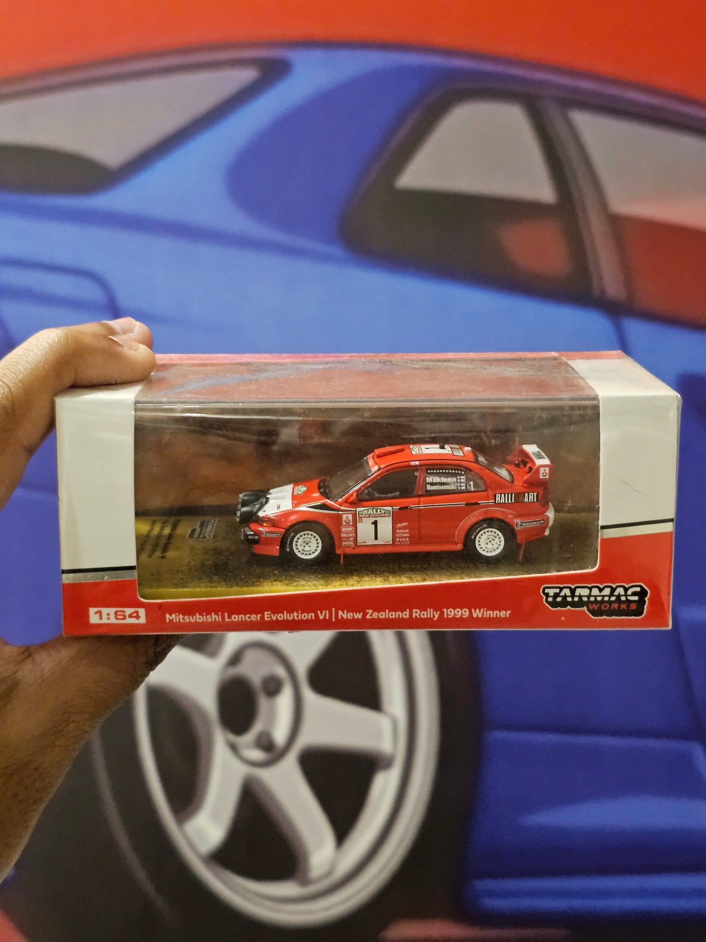 Tarmac Works 1/64 Mitsubishi Lancer Evolution VI (New Zealand Rally 1999 Winner)