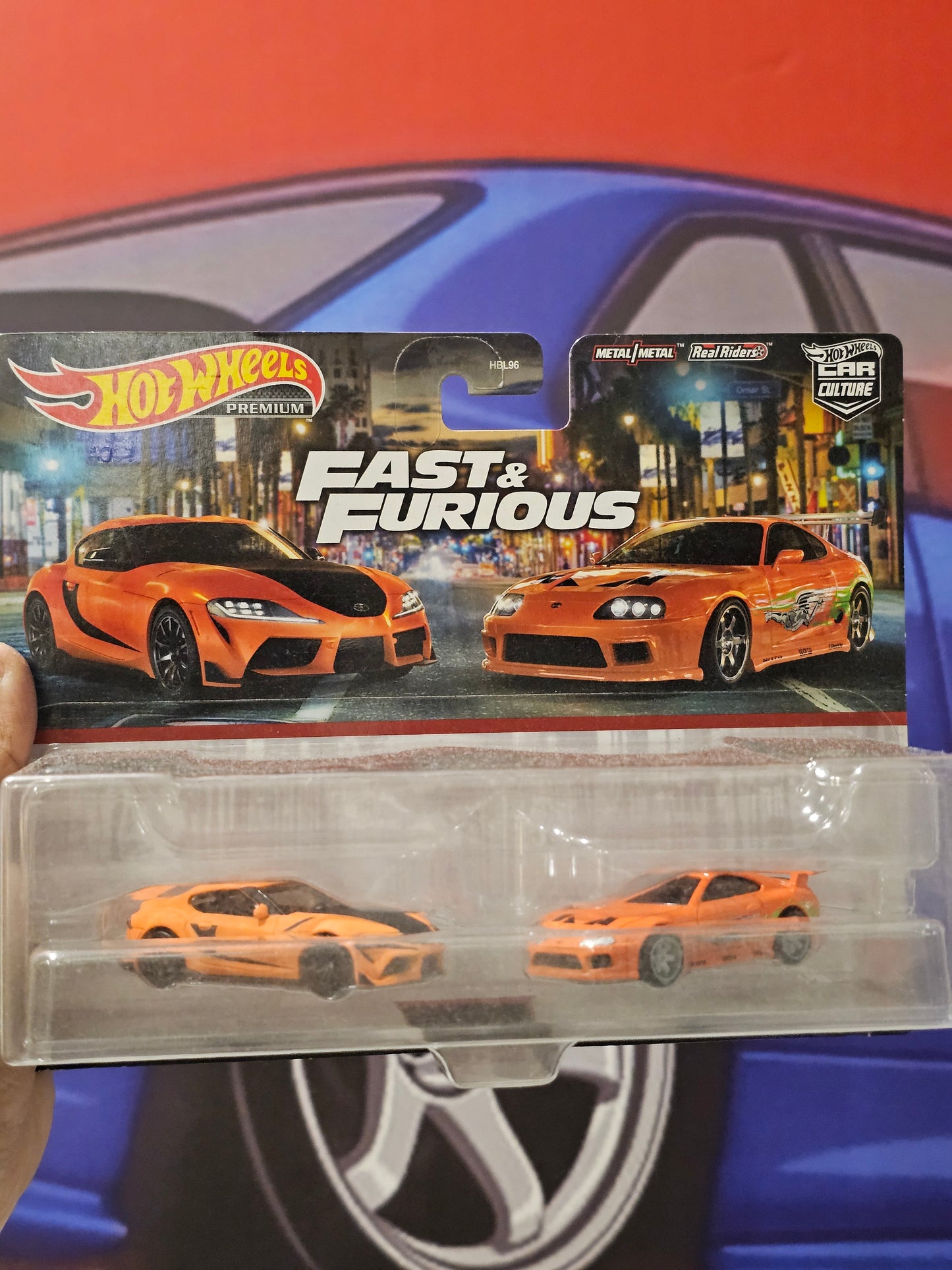 Hotwheels Premium 2 Pack – Toyota GR Supra & Supra MK4 (Fast & Furious)
