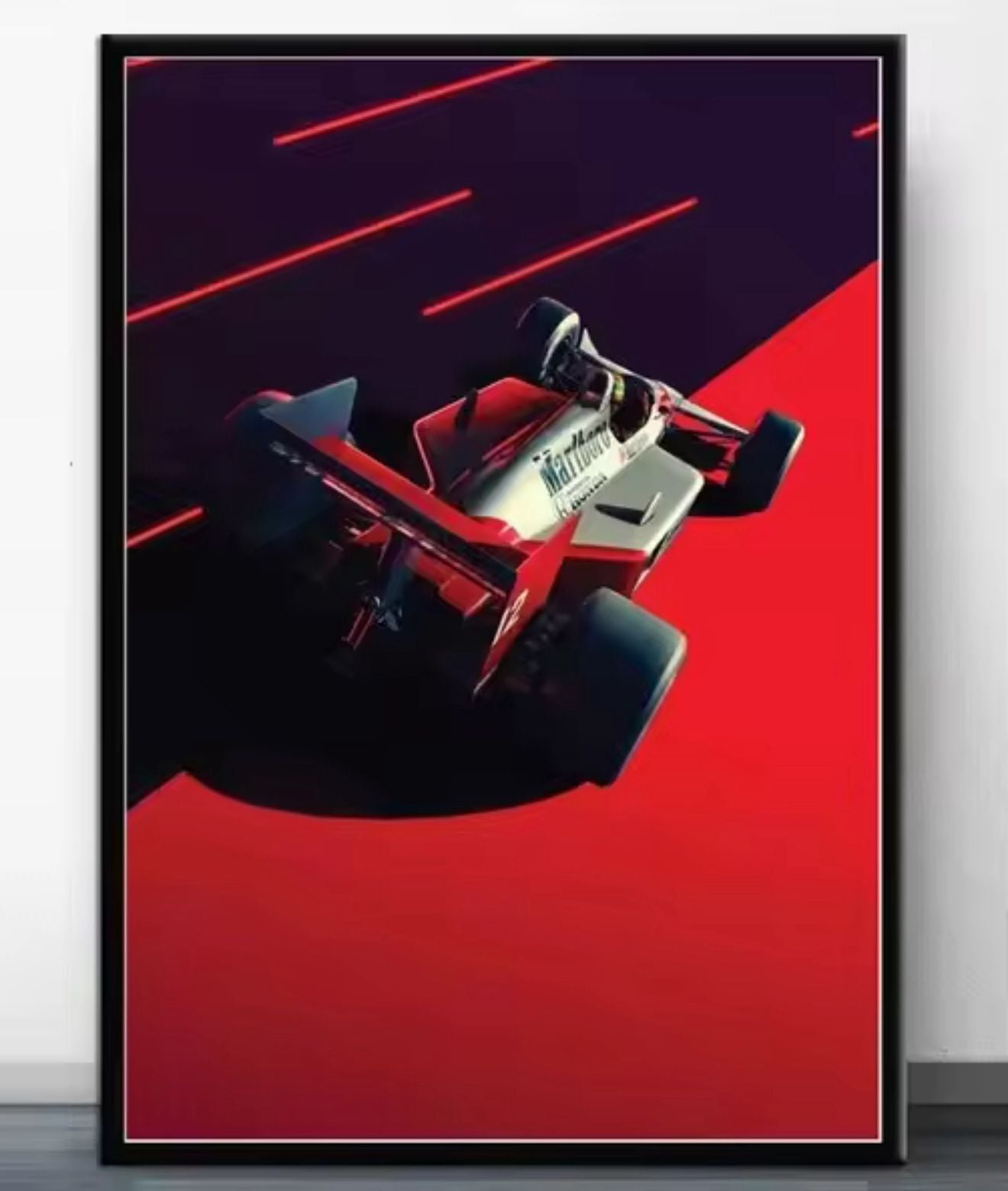 Senna: The Red Mirage – Premium F1 Wall Art