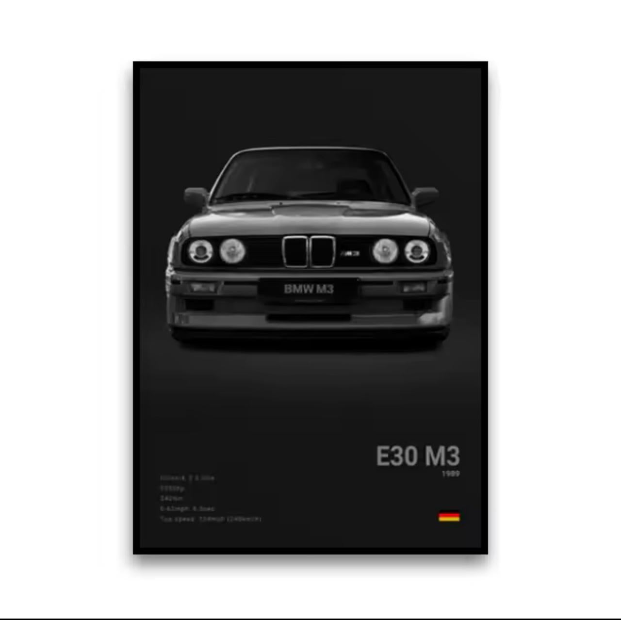 BMW E30 M3 – Premium Automotive Wall Art