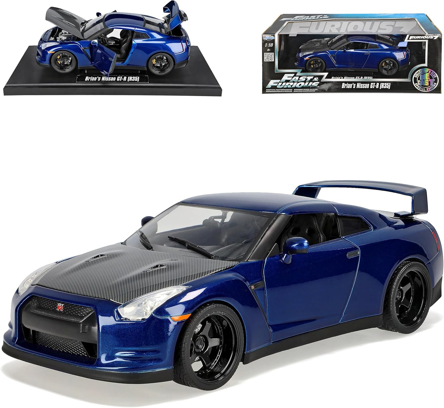 Jada Toys 1/18 Brian's Nissan GT-R (R35) – Furious 7