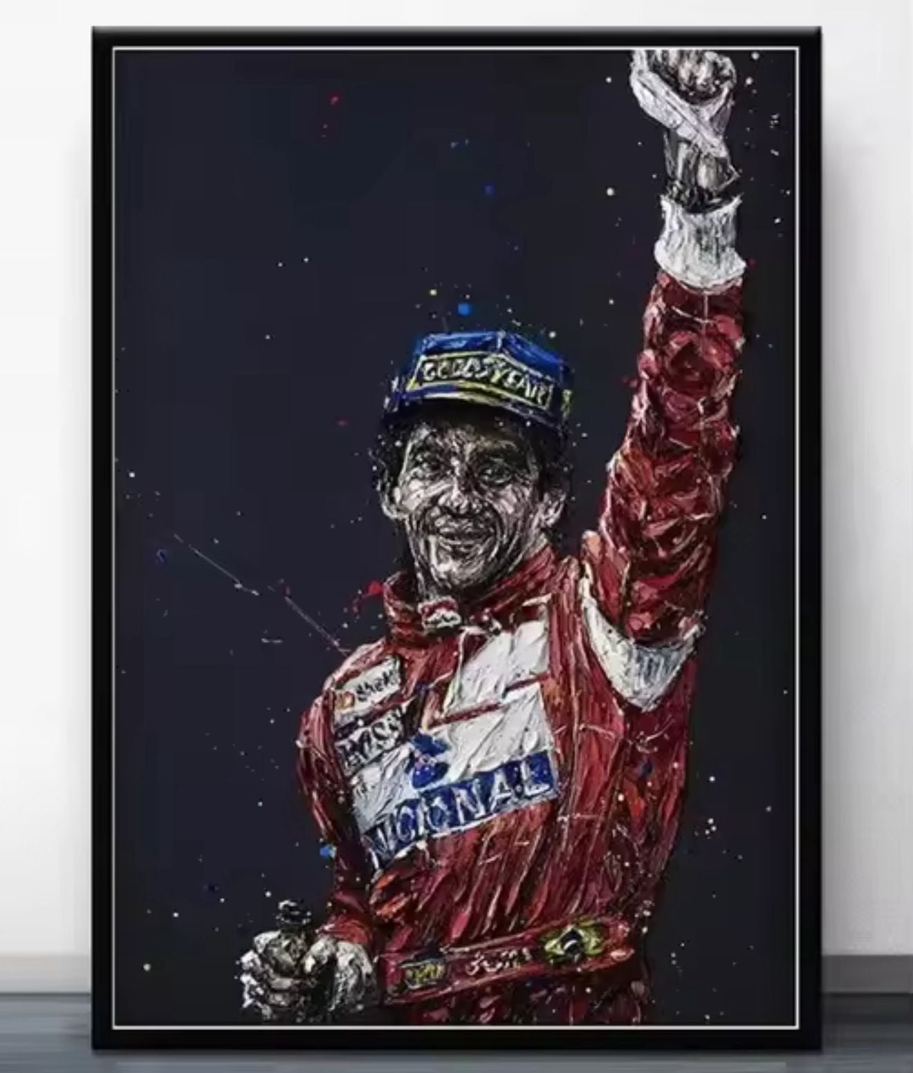 Senna: The Victory Salute – Premium Wall Art