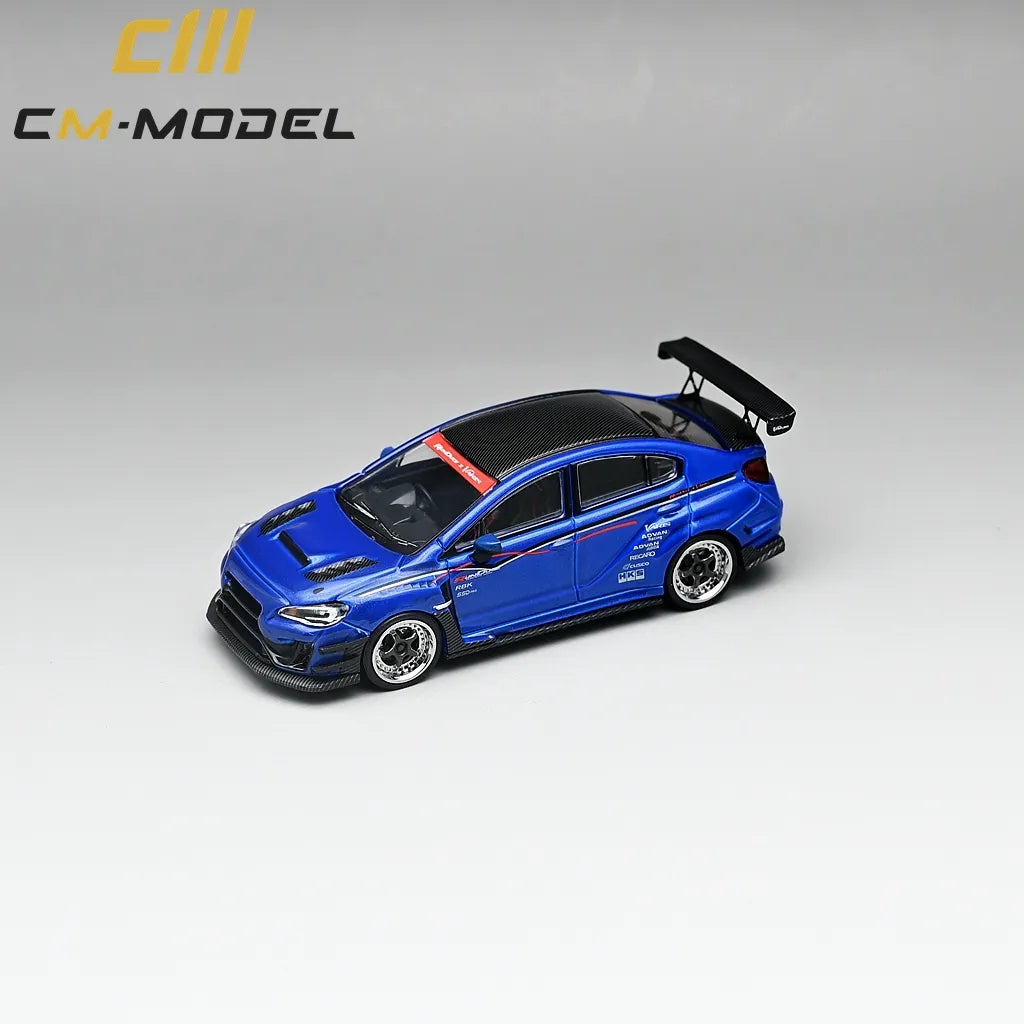 CM Model Subaru VAB WRX STI & S4 Varis Wide Body Kit (Blue) 1/64