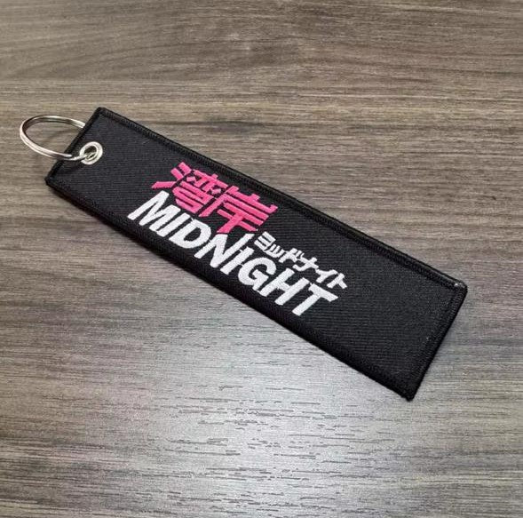 "Wangan Midnight" Embroidered Flight Tag Keychain