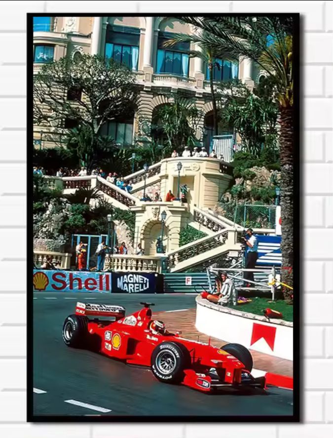 Vintage F1: Monaco Legend – Premium Wall Art