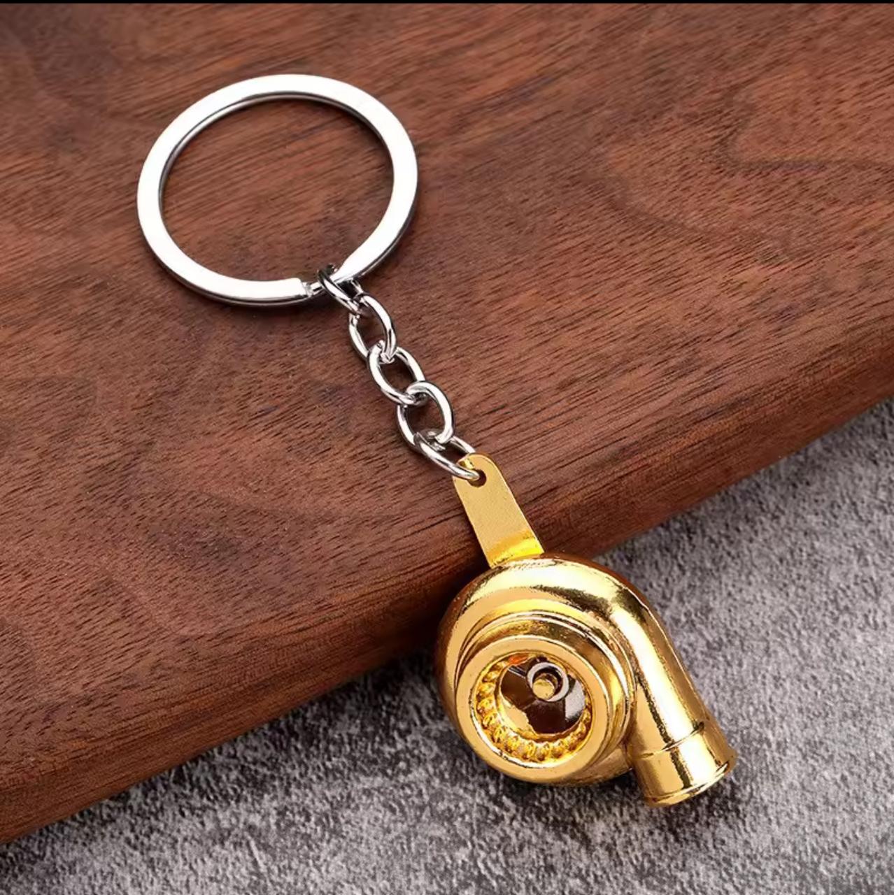Precision Turbocharger Keychain (Gold)