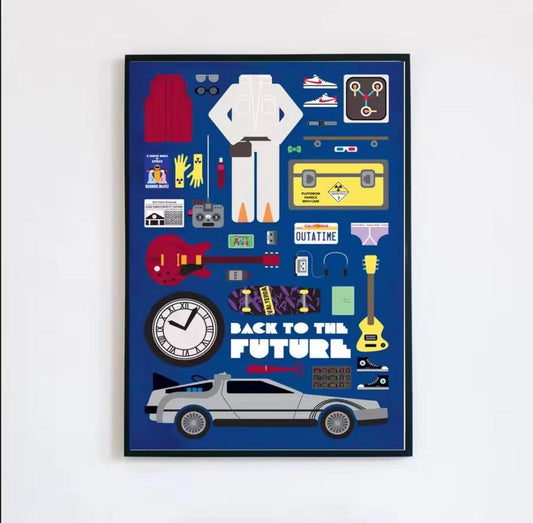 Back to the Future: The Ultimate Essentials – Premium Movie Art Frame (30x40 cm)