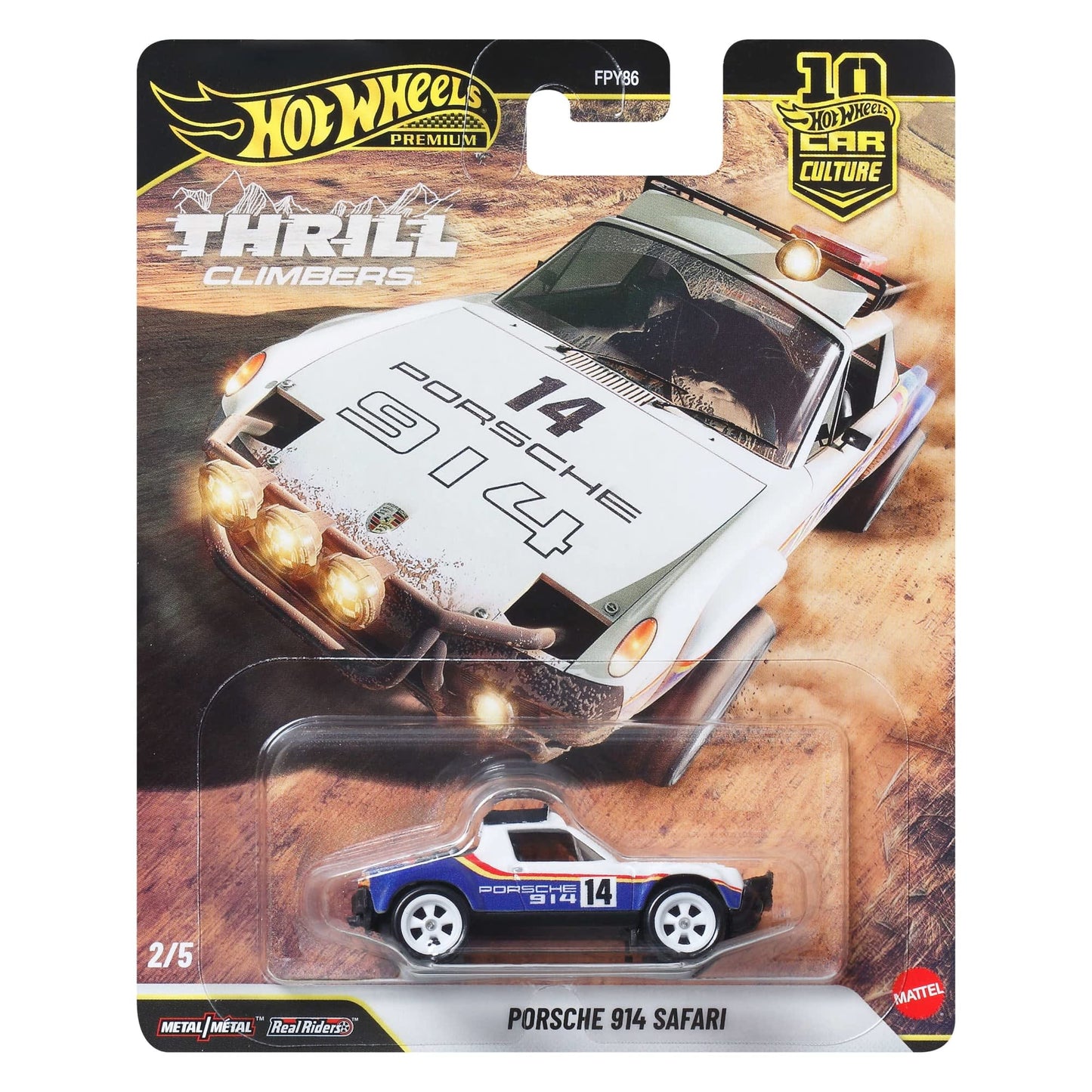 Hot Wheels Premium Car Culture Thrill Climbers Porsche 914 Safari
