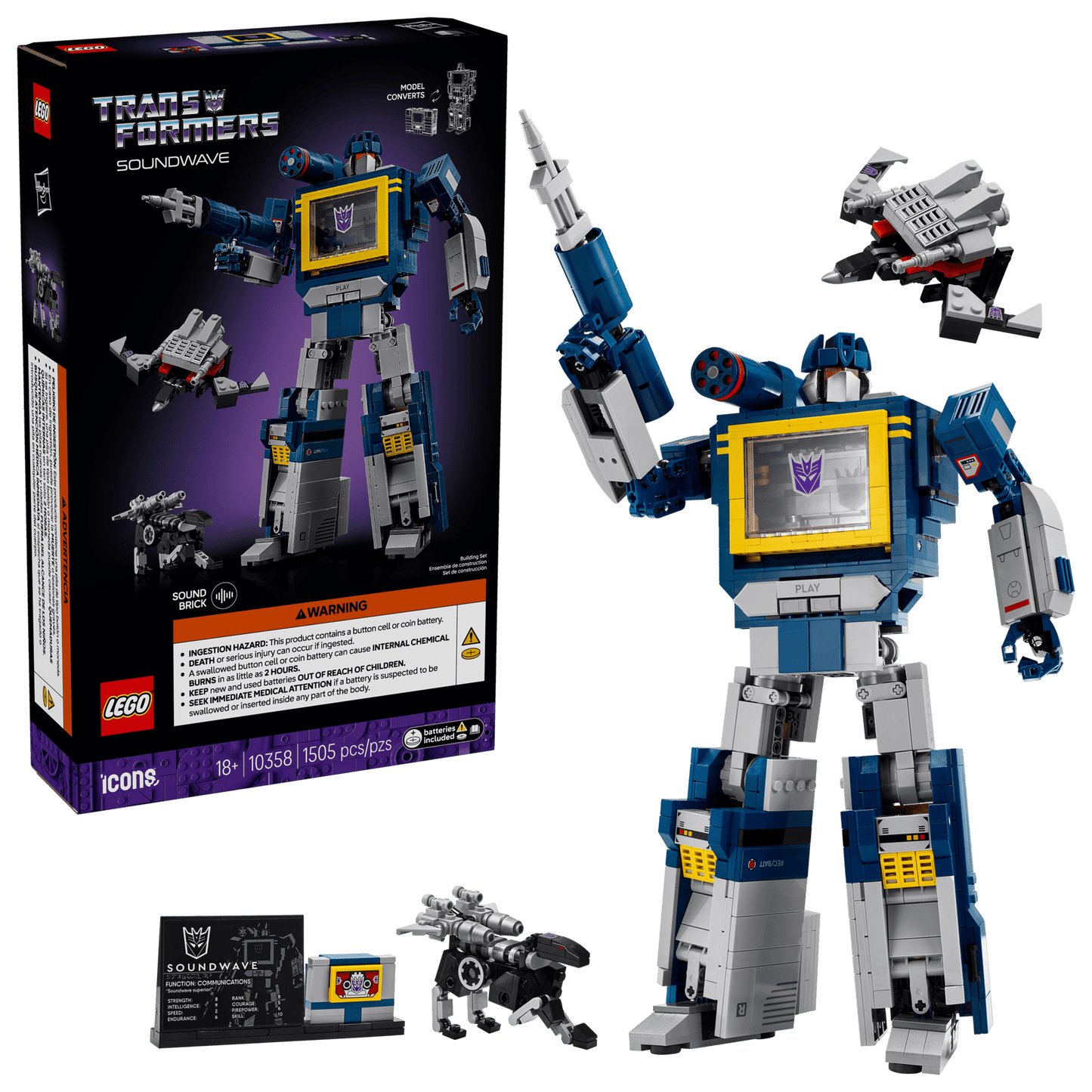 LEGO® Icons Transformers: Soundwave