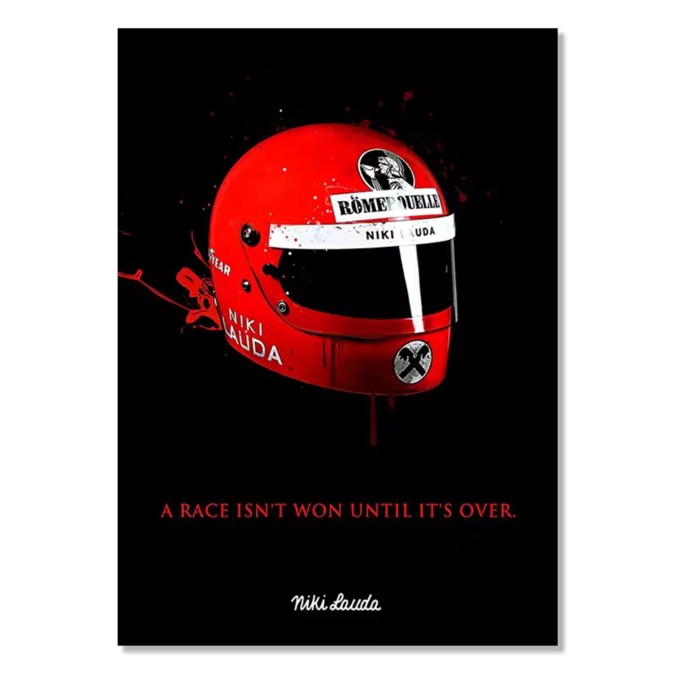 Lauda Legacy: Never Over - Premium Wall Art