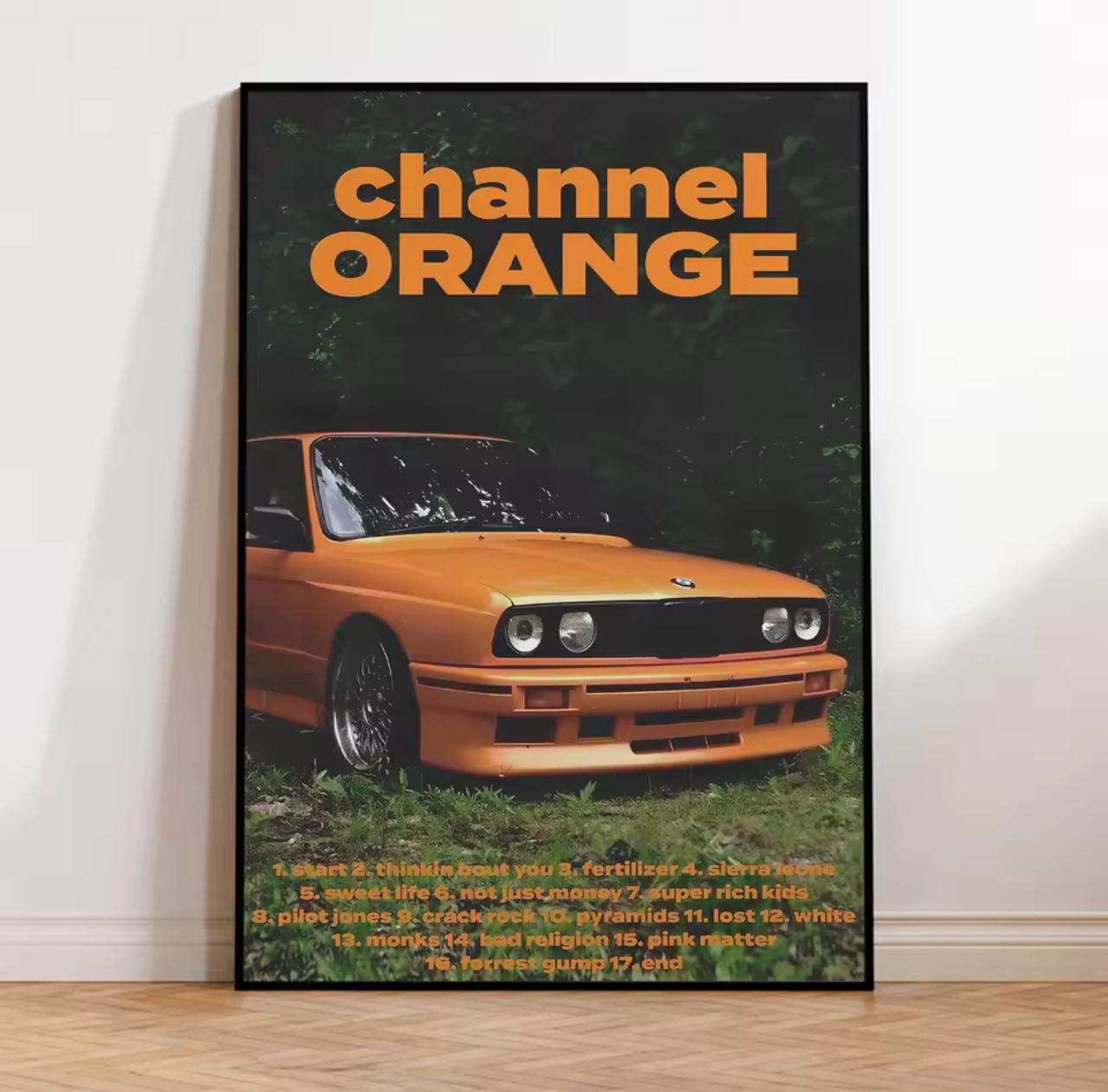 Channel Orange: Tracklist Edition – Premium Music Art Frame