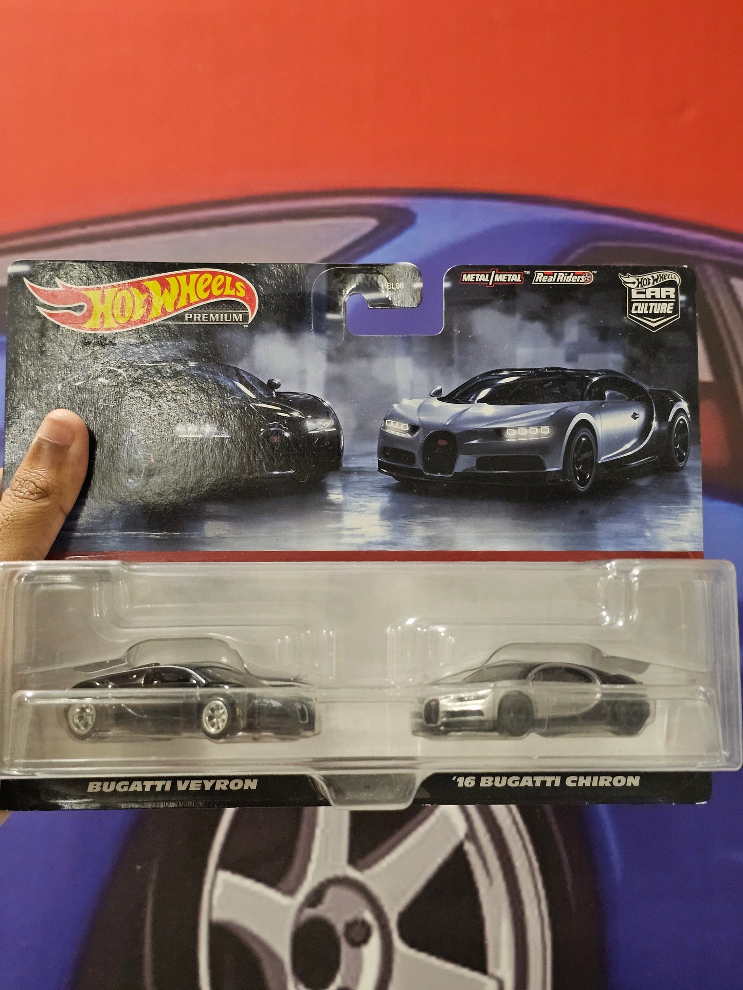 Hotwheels Premium 2 Pack – Bugatti Veyron & '16 Bugatti Chiron