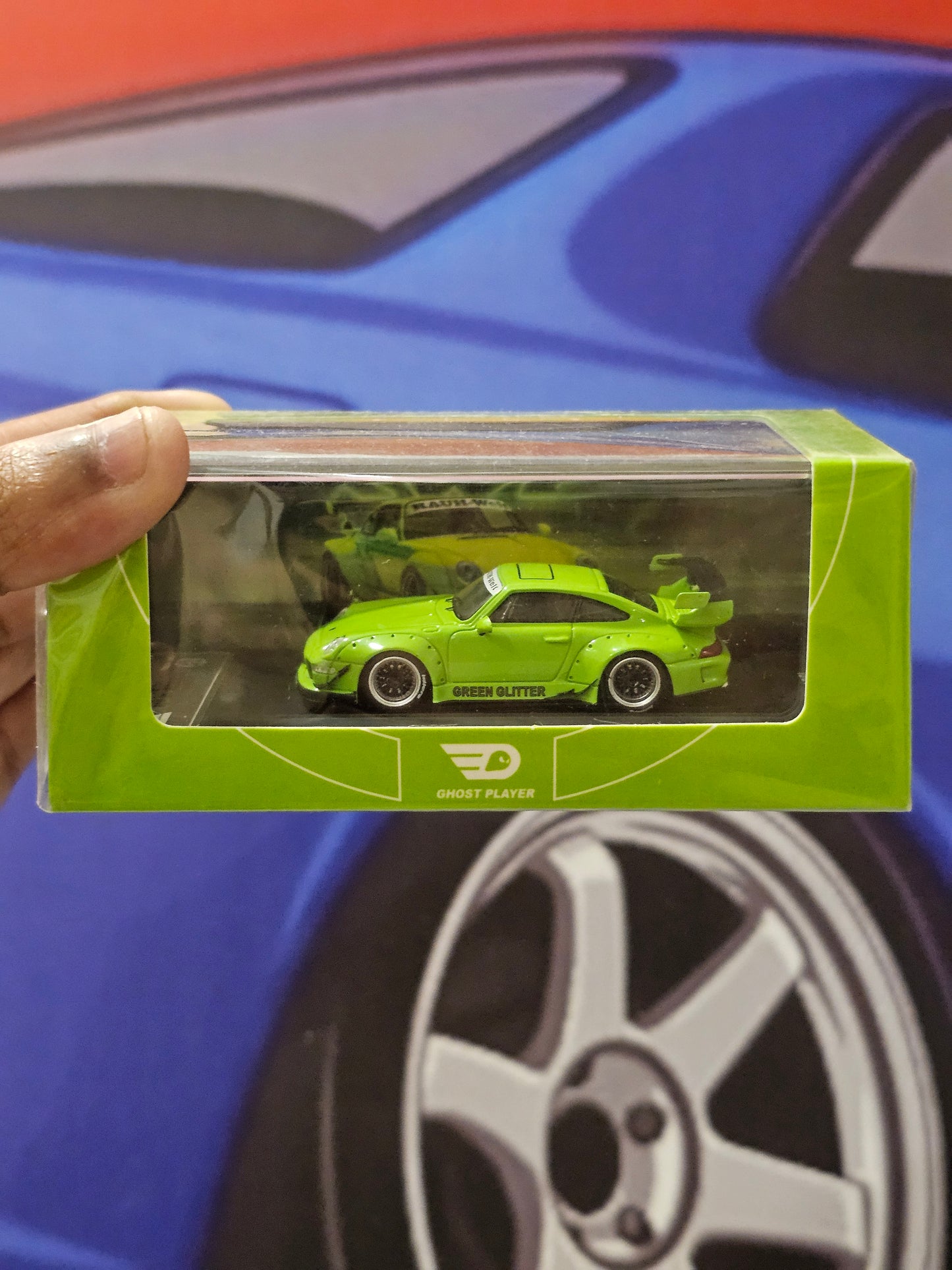 1/64 Time Model RWB Porsche 911 (993) Ghost Player (Green)