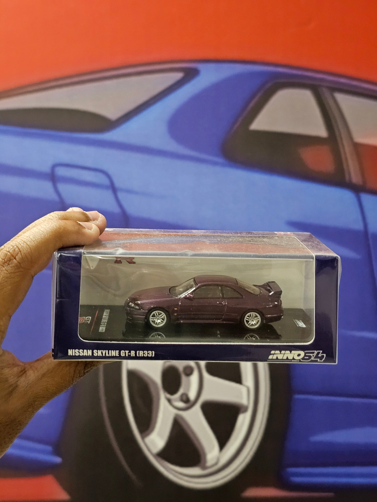 INNO64 1/64 Nissan Skyline GT-R (R33) Purple
