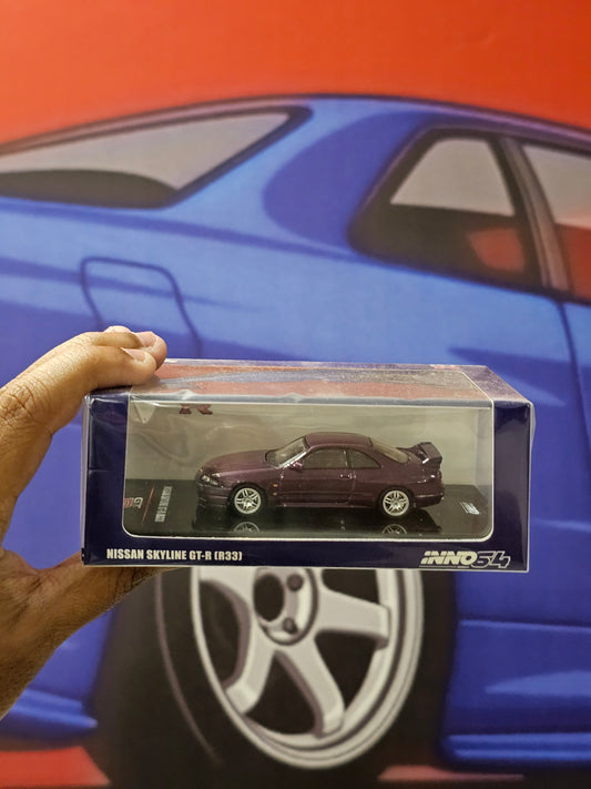 INNO64 1/64 Nissan Skyline GT-R (R33) Purple