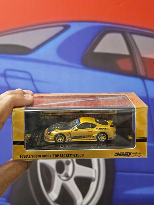 INNO64 1/64 Scale Toyota Supra MK4 (A80) "TOP SECRET" GT300