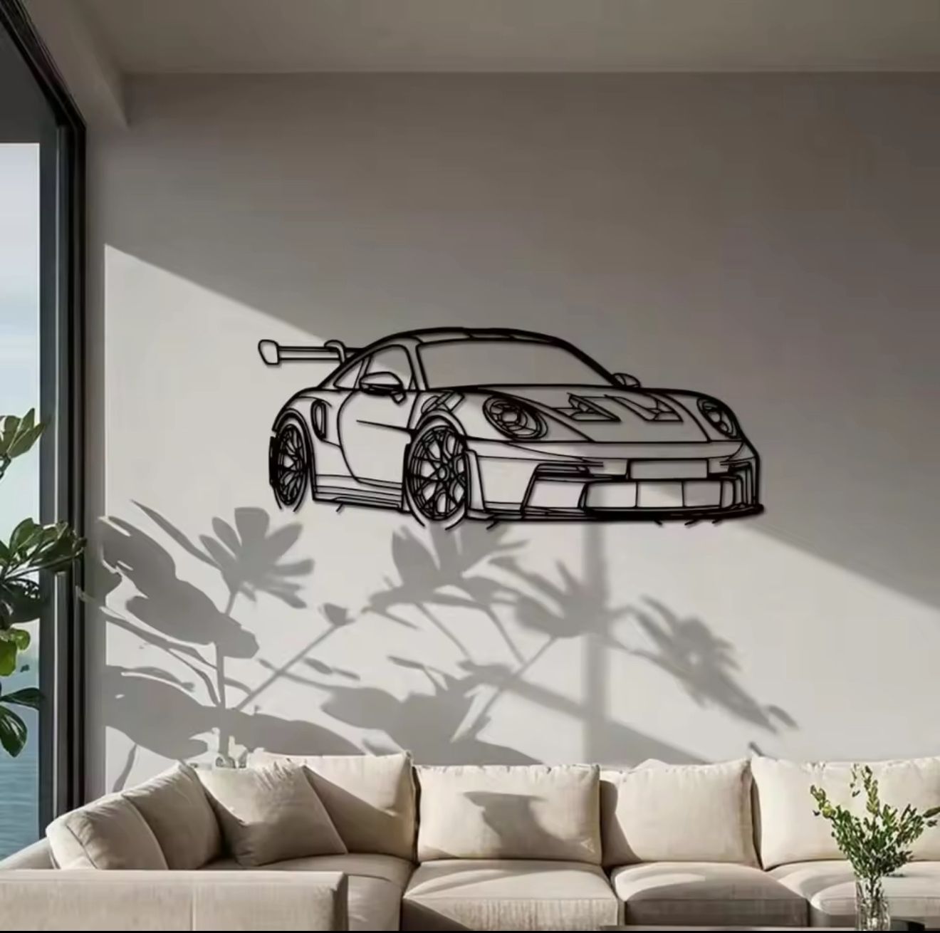 Porsche 911 GT3: Precision Silhouette – Metal Wall Art