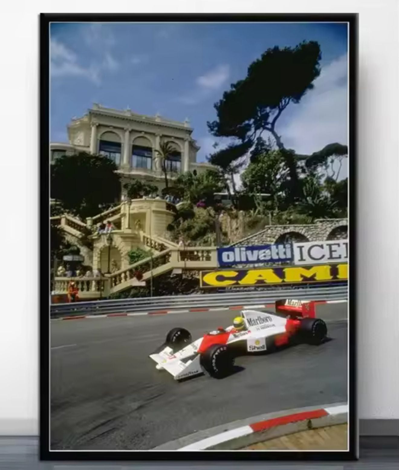 Monaco Mastery: Senna at the Limit – Premium Wall Art