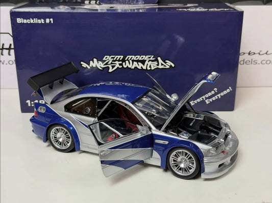 DCM 1/18 BMW M3 GTR (E46) NFS Most Wanted