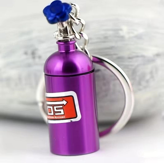 Miniature Nitrous Bottle Keychain Tuner-Inspired (Purple)