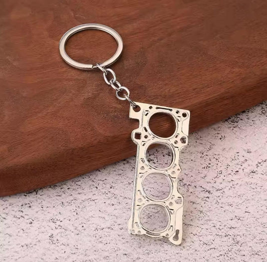 Precision Inline-4 Engine Head Gasket Keychain