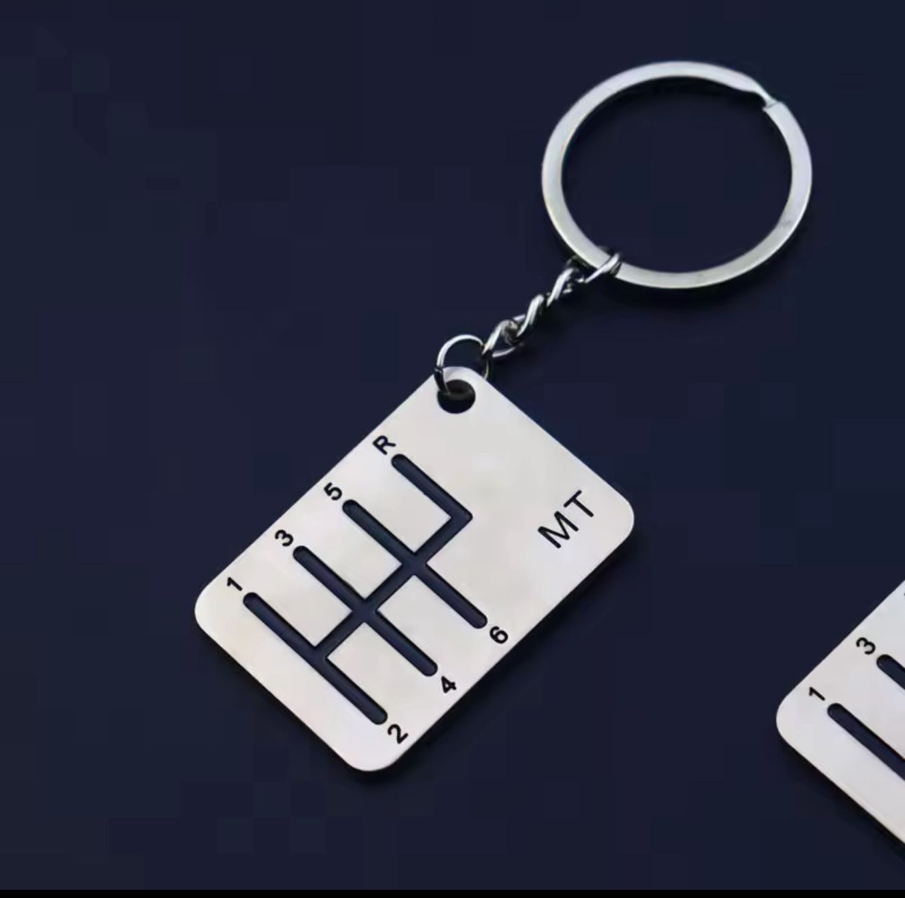 6-Speed Manual Transmission "MT" Plate Keychain