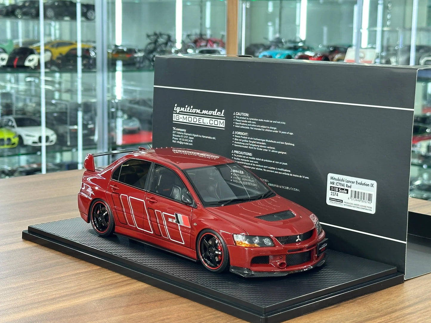 Ignition Model 1/18 Mitsubishi Lancer Evolution IX MR (CT9A) – Red (IG2374)