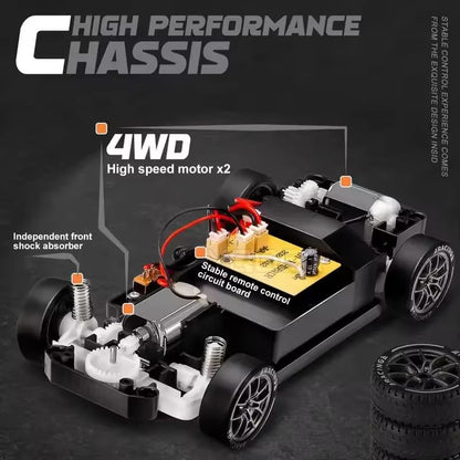 Nissan GTR 1:24 Scale High Speed 4WD RC Drift Car