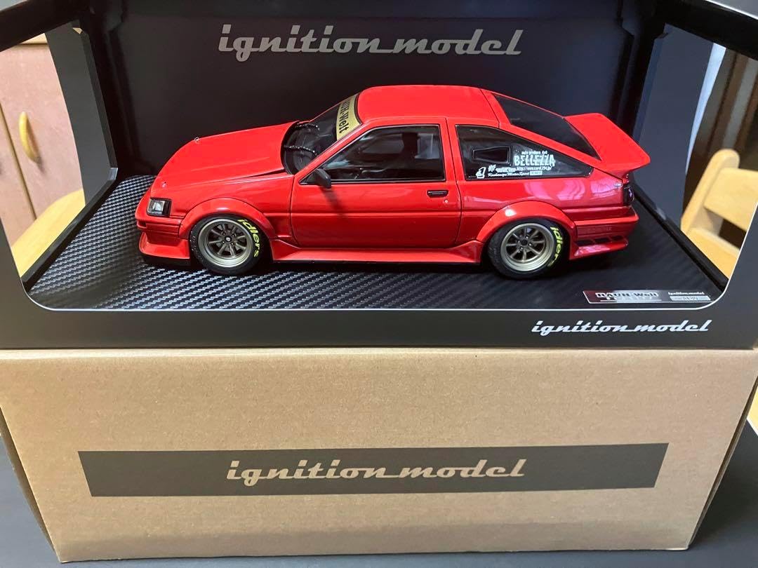 Ignition Model 1/18 Toyota Corolla Levin (AE86) – Red