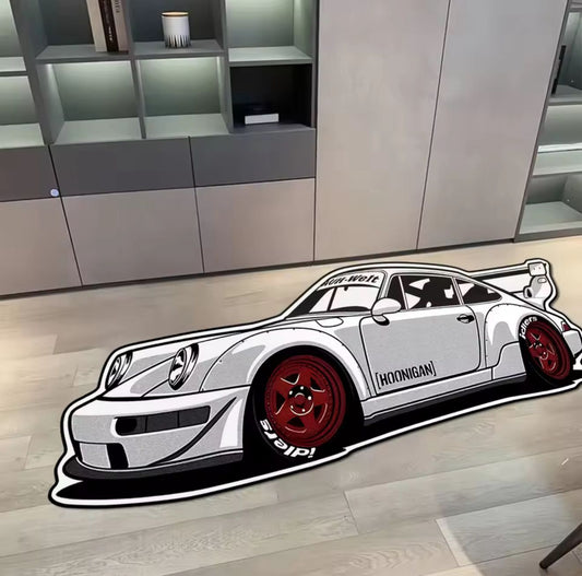 RWB Porsche 911 Fluffy Rug