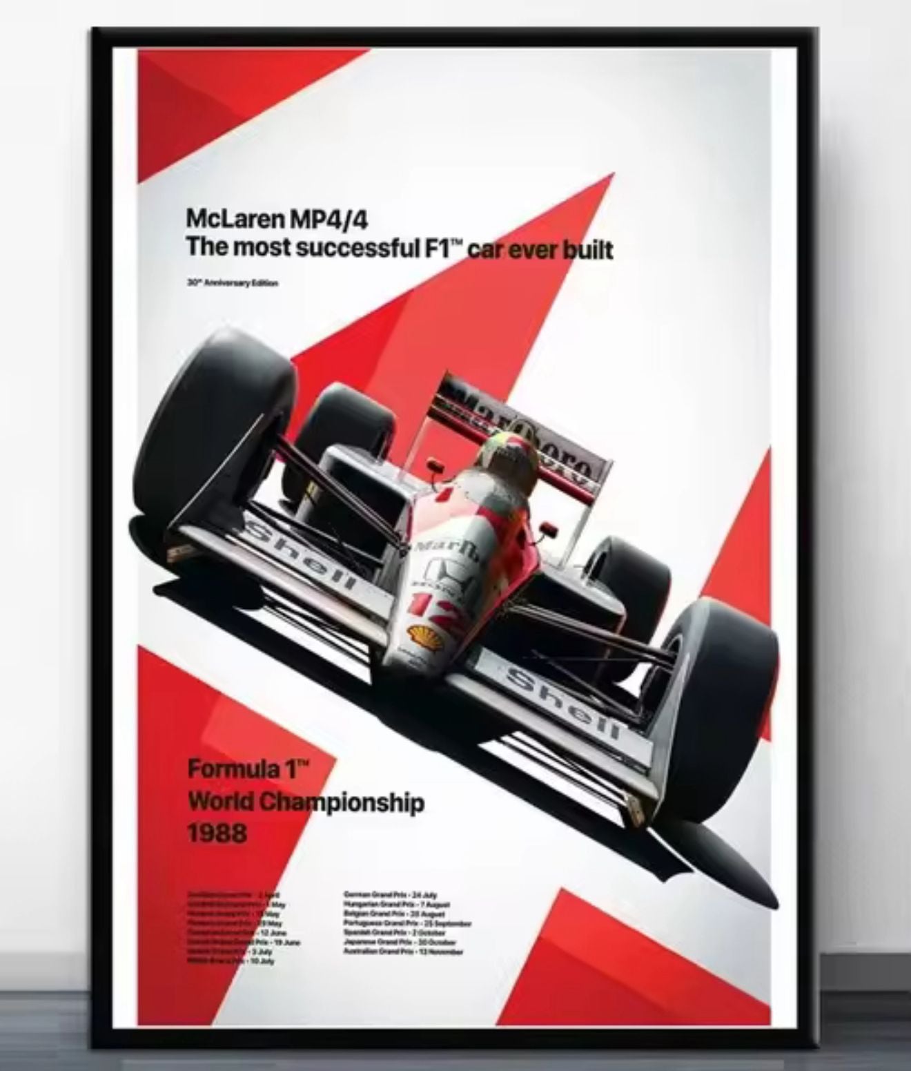McLaren MP4/4: The Peak of Perfection – Premium F1 Wall Art