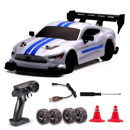 Mustang 1:24 Scale RC Drift Car,4WD 2.4GHz High Speed Racing