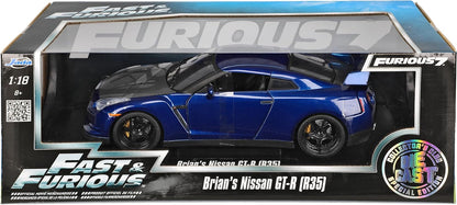 Jada Toys 1/18 Brian's Nissan GT-R (R35) – Furious 7
