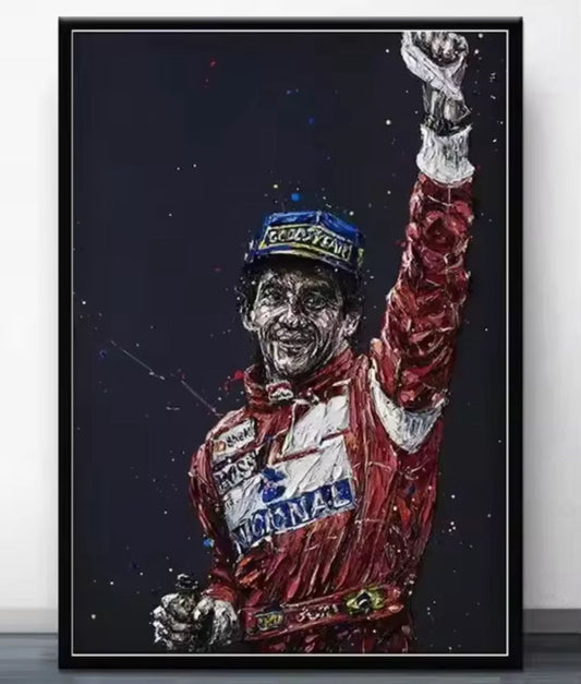 Senna: The Victory Salute – Premium Wall Art