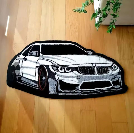 BMW M4 Fluffy Rug