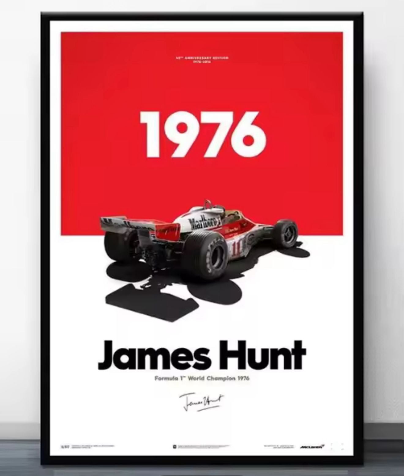 James Hunt 1976: The Maverick Champion – Premium Wall Art
