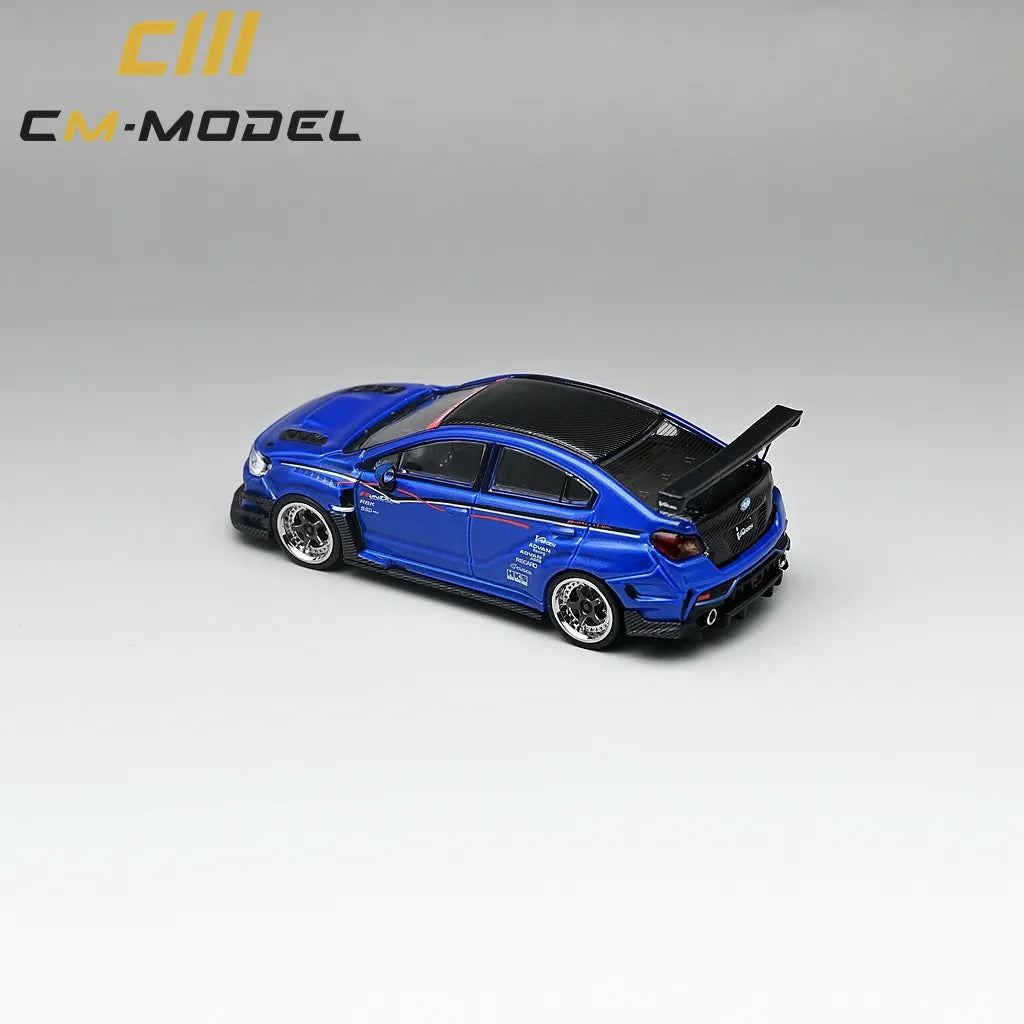 CM Model Subaru VAB WRX STI & S4 Varis Wide Body Kit (Blue) 1/64
