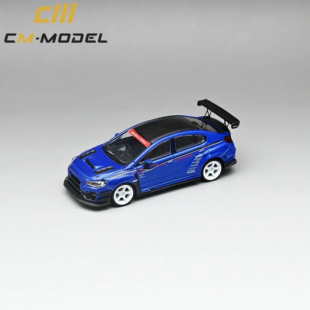 CM Model Subaru VAB WRX STI & S4 Varis Wide Body Kit (Blue) 1/64