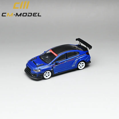 CM Model Subaru VAB WRX STI & S4 Varis Wide Body Kit (Blue) 1/64