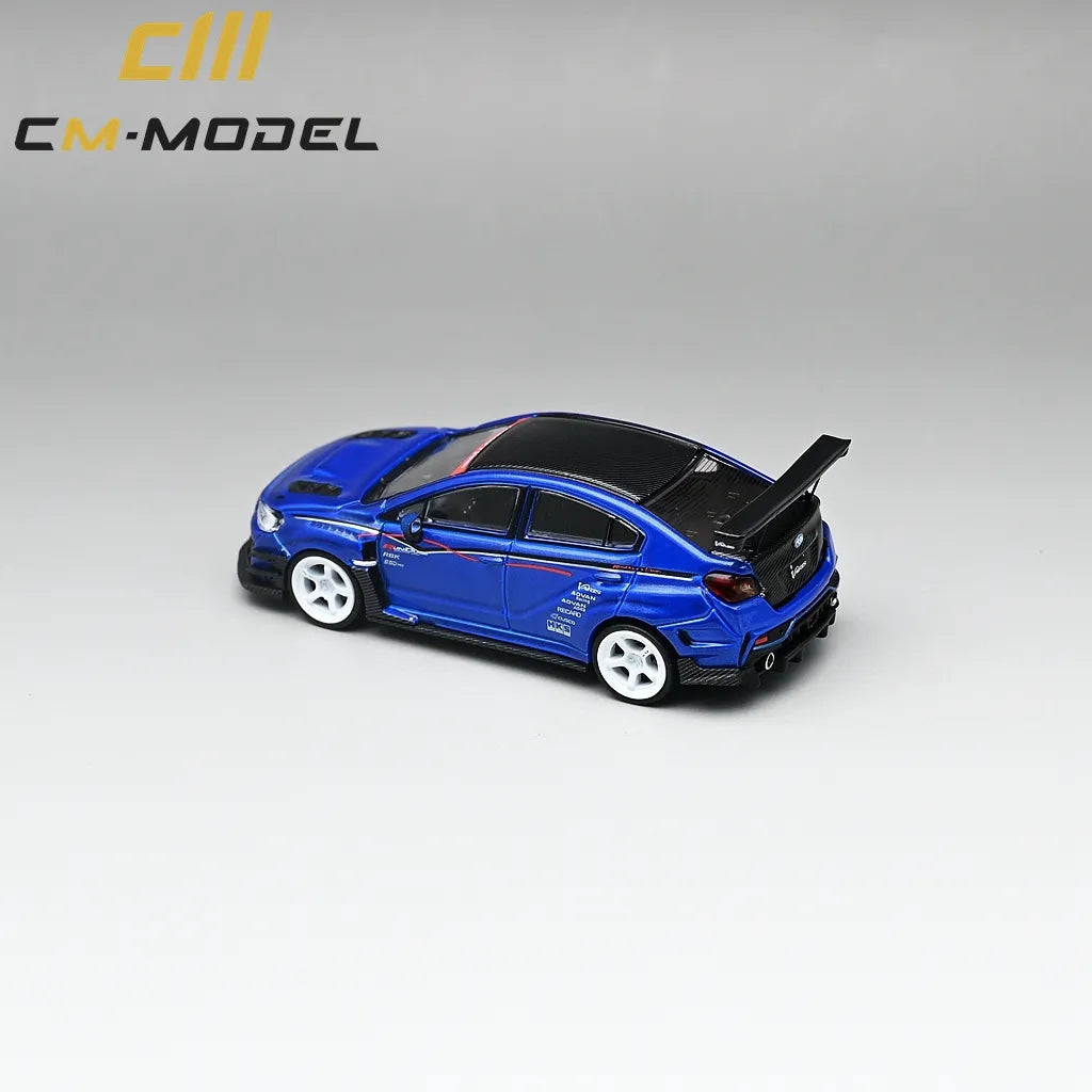 CM Model Subaru VAB WRX STI & S4 Varis Wide Body Kit (Blue) 1/64