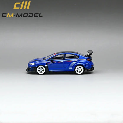 CM Model Subaru VAB WRX STI & S4 Varis Wide Body Kit (Blue) 1/64