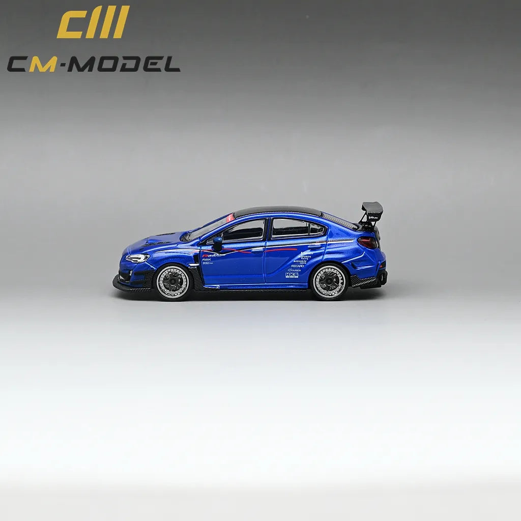 CM Model Subaru VAB WRX STI & S4 Varis Wide Body Kit (Blue) 1/64