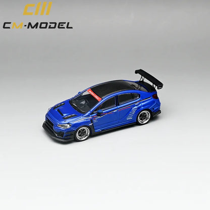 CM Model Subaru VAB WRX STI & S4 Varis Wide Body Kit (Blue) 1/64