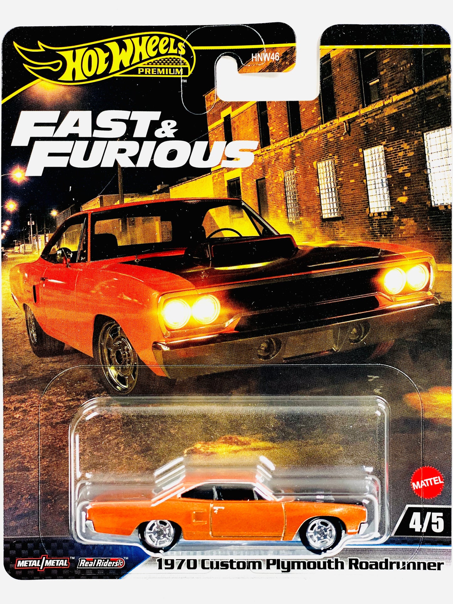 Hot Wheels Premium Fast & Furious 1970 Custom Plymouth Roadrunner