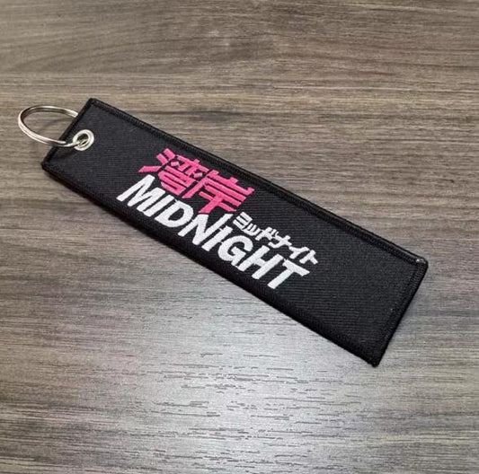 "Wangan Midnight" Embroidered Flight Tag Keychain