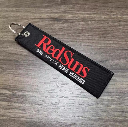 Akagi RedSuns Embroidered Flight Tag Keychain