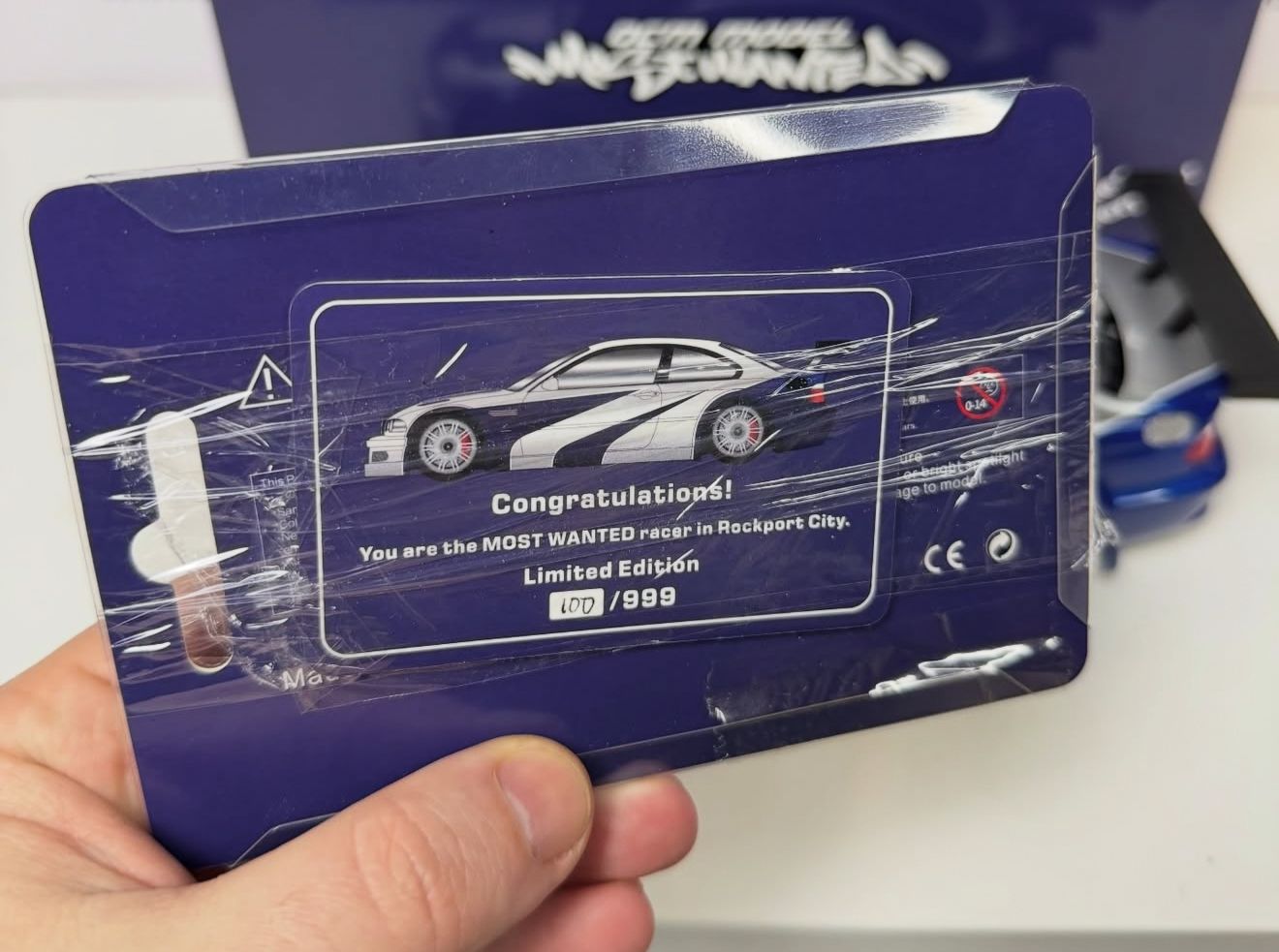 DCM 1/18 BMW M3 GTR (E46) NFS Most Wanted