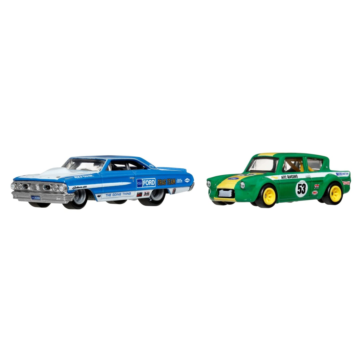 Hot Wheels Premium Car Culture 2-Pack Custom / Personnalisé '64 Galaxie 500 & '67 Ford Anglia Racer Voiture De Course